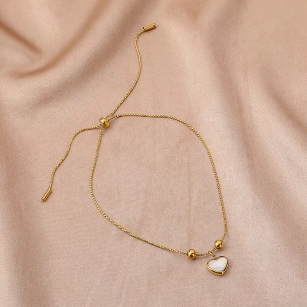 18k Gold Plated Heart Bracelet